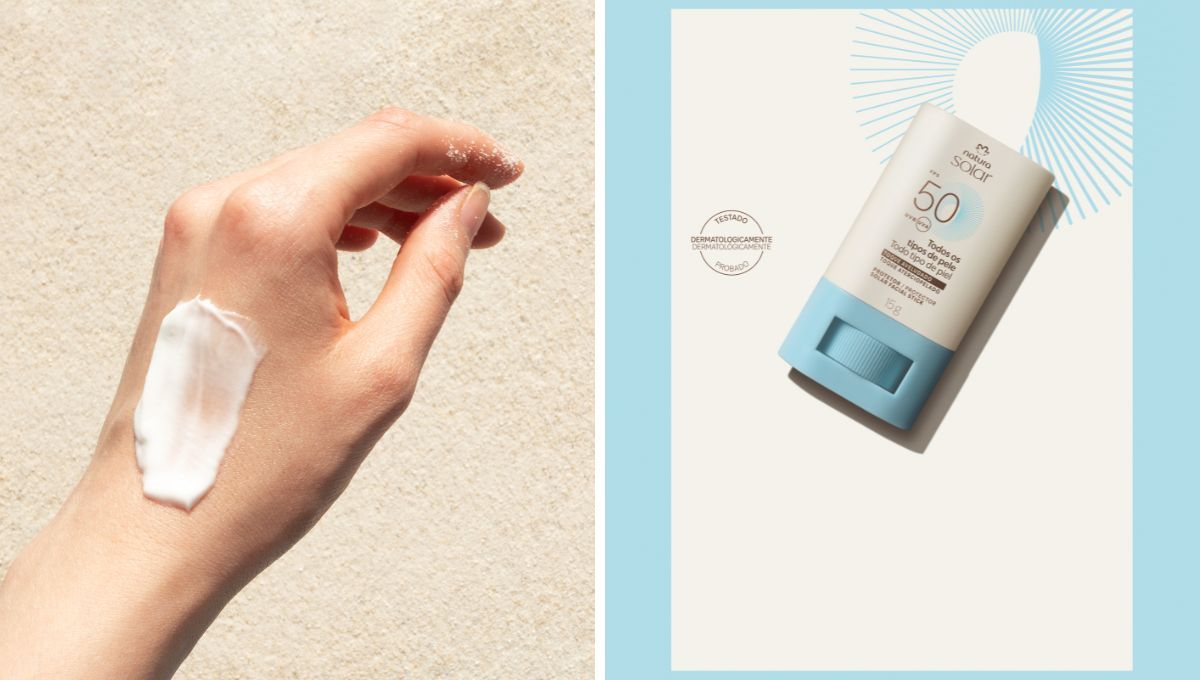 Protector solar de Natura en formato stick. Protector solar de Natura en formato stick. 