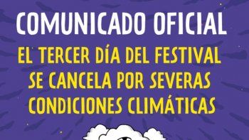 Se suspendió la tercera jornada del Lollapalooza Argentina
