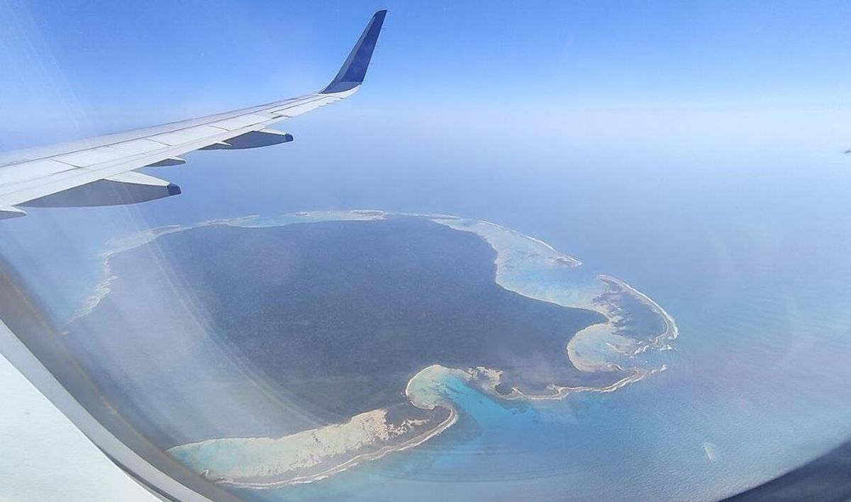 Vista a&eacute;rea de la Isla Sentinel del Norte, tan peligrosa como &uacute;nica. Foto: Wikicommons.&nbsp;