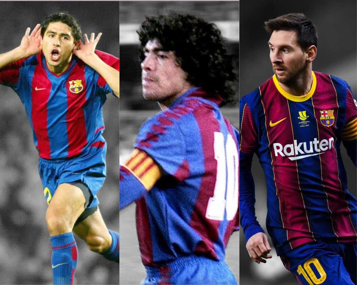 Los astros argentinos que utilizaron la 10 en el Barcelona.