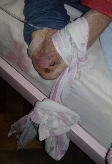 Así se ataban con sábanas a los ancianos