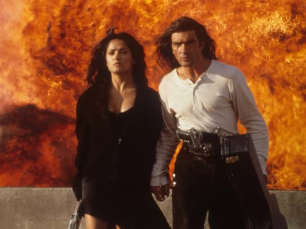 Salma Hayek y Antonio Banderas protagonizaron la película Desperado. Salma Hayek y Antonio Banderas protagonizaron la película Desperado.