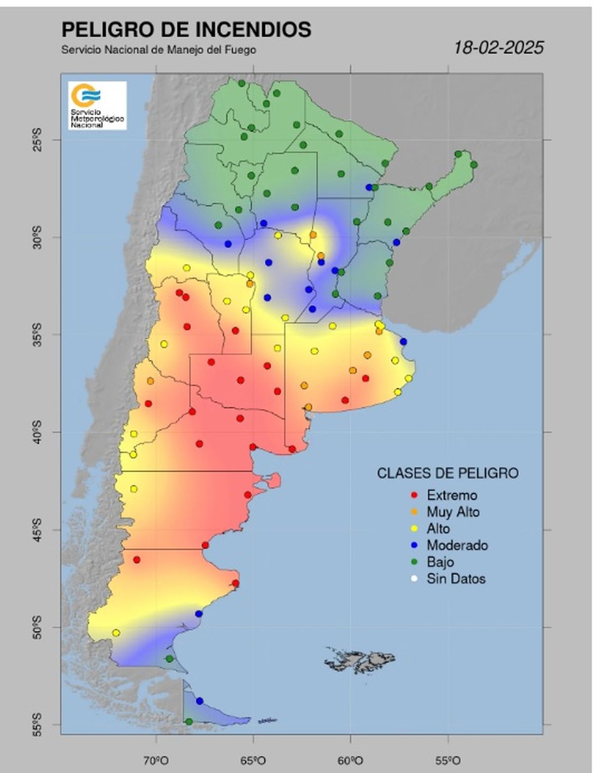 Gran parte de la ciudad de Mendoza se encuentra en alerta extrema Gran parte de la ciudad de Mendoza se encuentra en alerta extrema