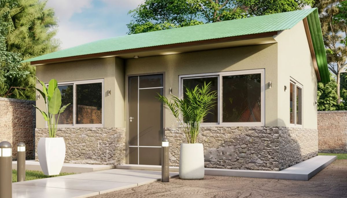 La casa prefabricada que venden por Mercado Libre.