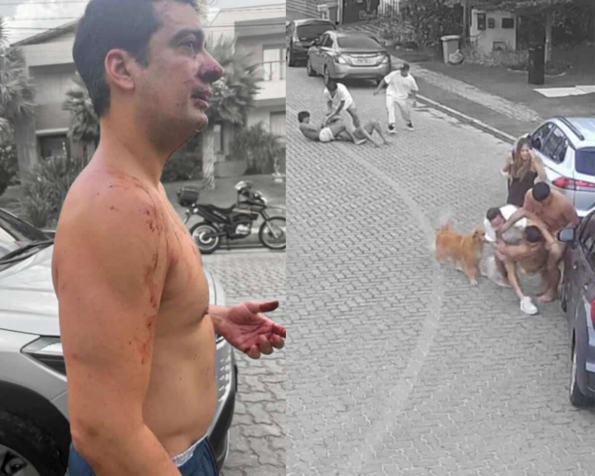 Acusan a un ex River y a un ex Boca de atacar a un vecino en Año Nuevo: el video de la pelea