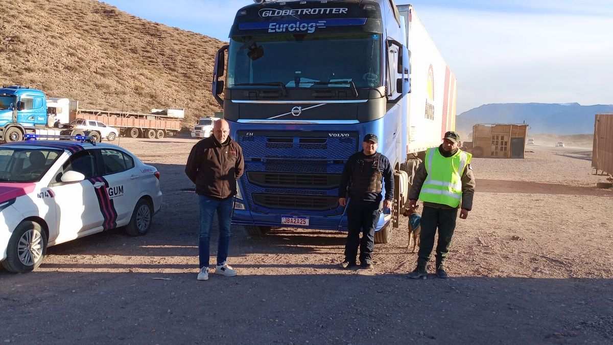 El chofer del camión debió pagar una multa de $378.000 para poder ingresar al ACI de Uspallata.