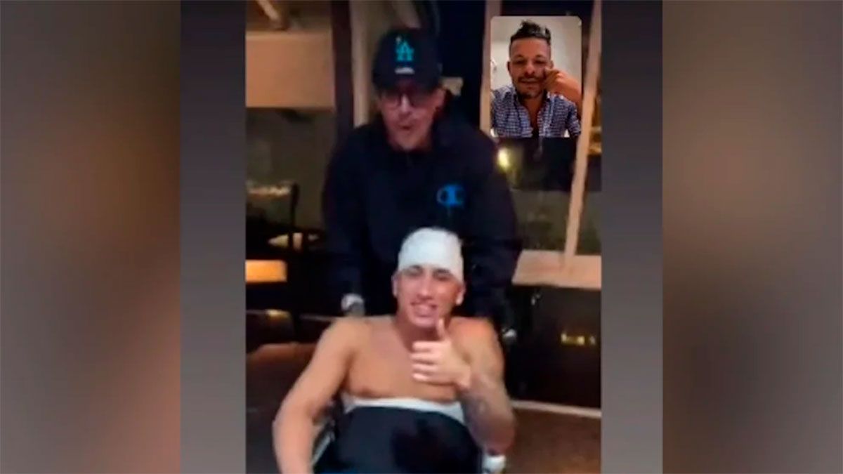 Yao Cabrera reapareció en las redes tras su accidente.