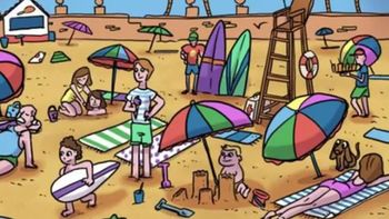Sólo un GENIO con vista de HALCÓN puede encontrar la PELOTA OCULTA en el acertijo visual