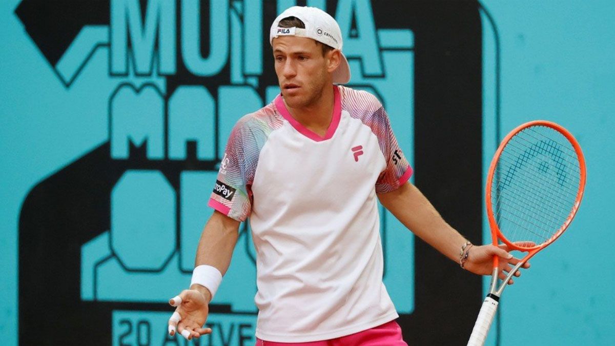 Diego Schwartzman no jugó bien y quedó eliminado en el Masters 1000 de Madrid