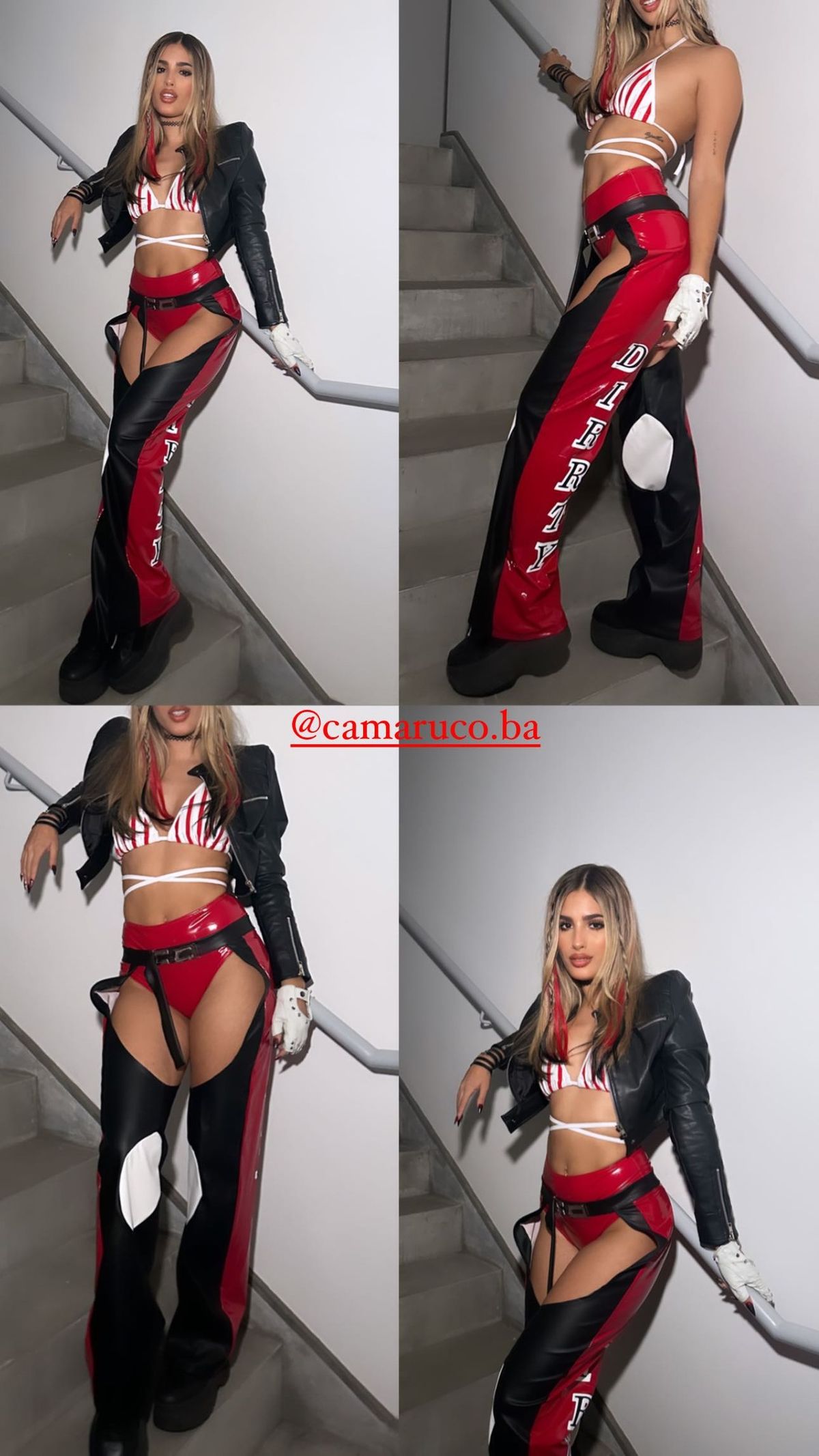 Dejando ver su culotte, Julieta Poggio le copia a Christina Aguilera y es la reina de Halloween. Dejando ver su culotte, Julieta Poggio le copia a Christina Aguilera y es la reina de Halloween.