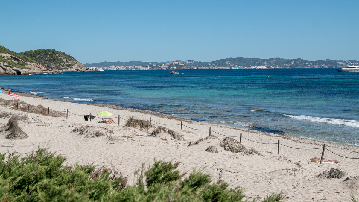 Ses Salines Ibiza está rodeada por un bosque frondoso de pinos y sabinas. Ses Salines Ibiza está rodeada por un bosque frondoso de pinos y sabinas.