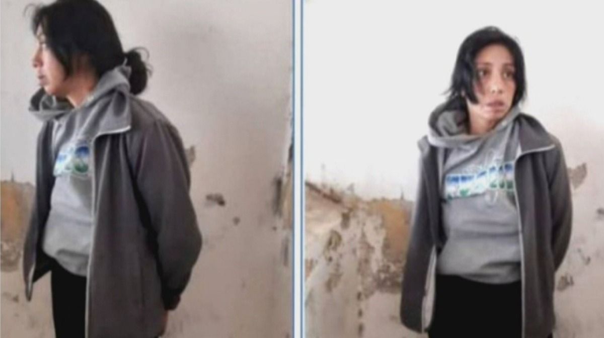 La última imagen con vida de Florencia Magalí Morales, ya detenida. Su entorno asegura que fue asesinada por agentes policiales.