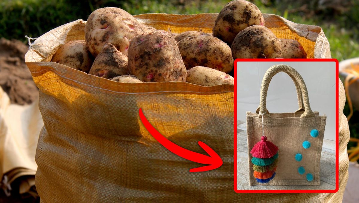 Usar una bolsa de papas para confeccionar una cartera: un DIY de hilos muy creativo
