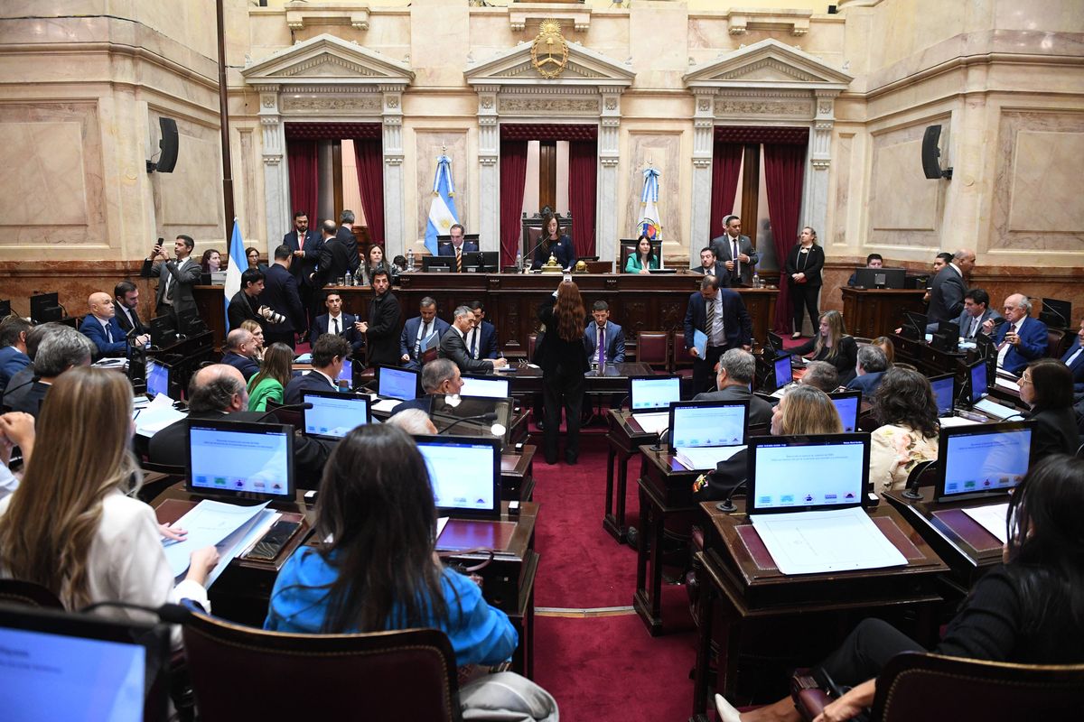 El tratamiento de la Ley Bases fue seguido con expectativa en toda la jornada.