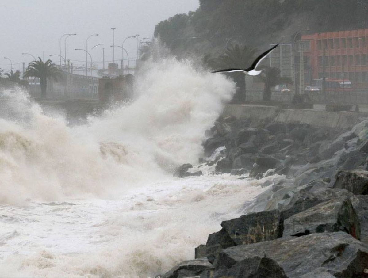 Las marejadas causaron precaución en Chile