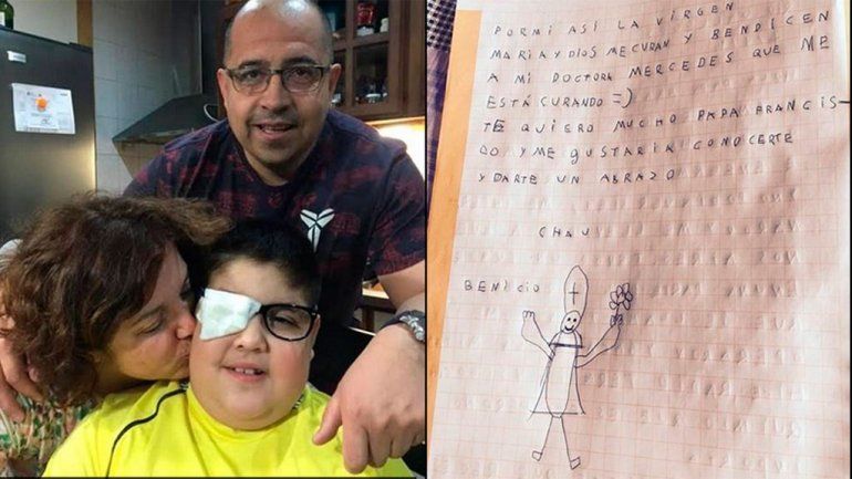 Murió el niño santacruceño que tenía cáncer y al que había llamado el papa Francisco
