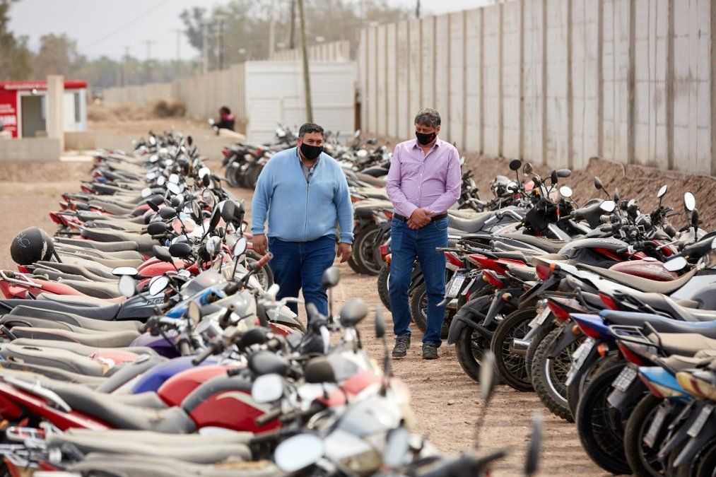 La playa de secuestros de Las Heras tiene capacidad para más de 1.000 vehículos.