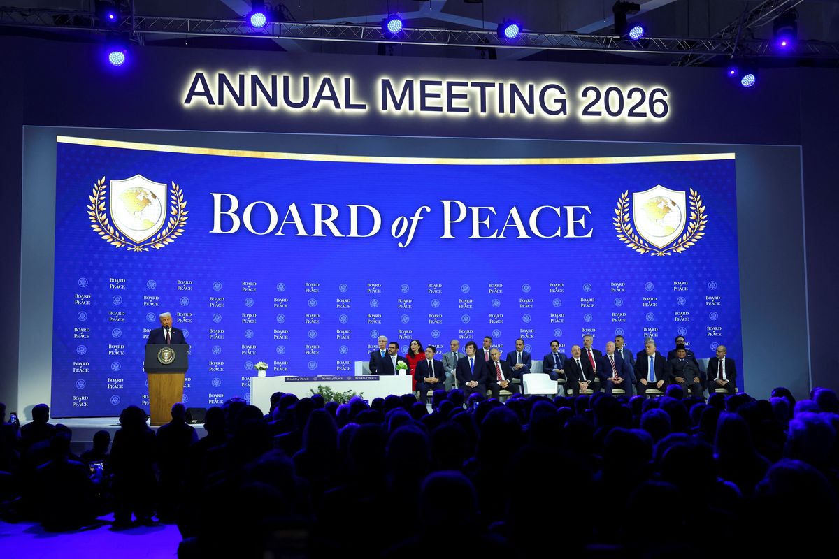 Donald Trump presenta el Consejo de la Paz.