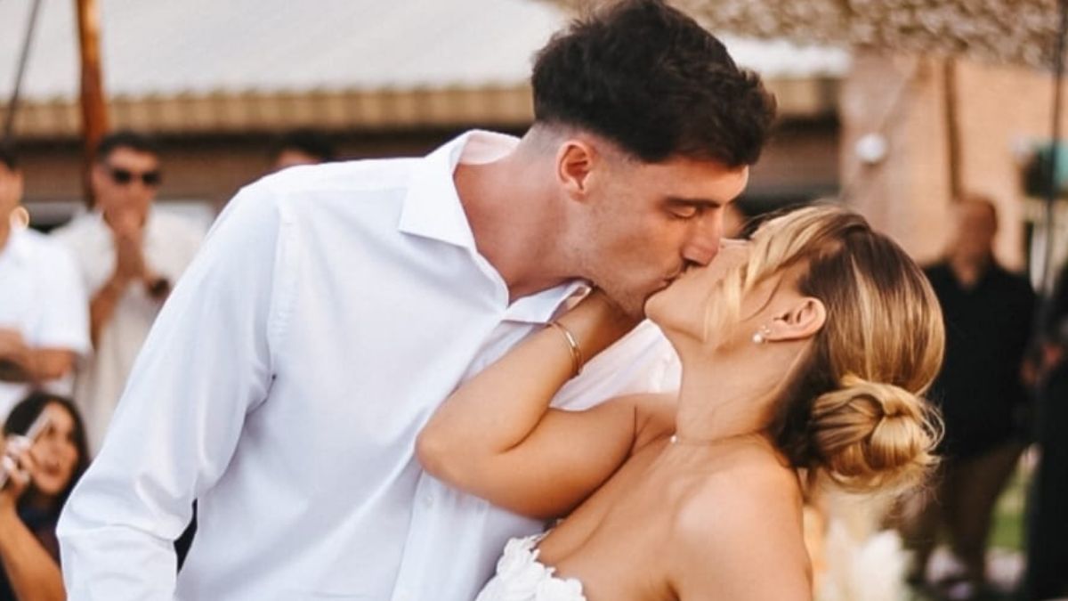 Tomás Marchiori se casó en Mendoza con su novia Guadalupe Navarro.