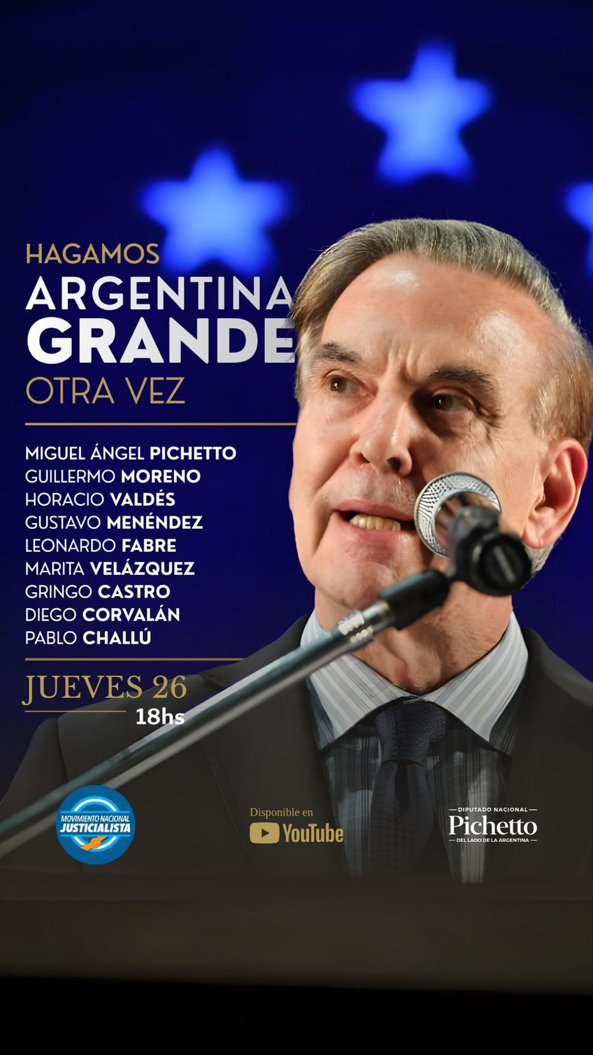 El espacio que propicia Miguel Pichetto.