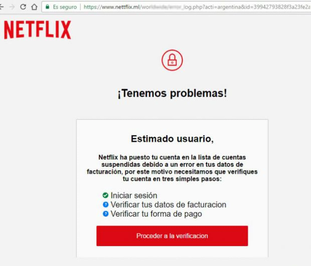 Es uno de los métodos de estafa más denunciados. Es uno de los métodos de estafa más denunciados.