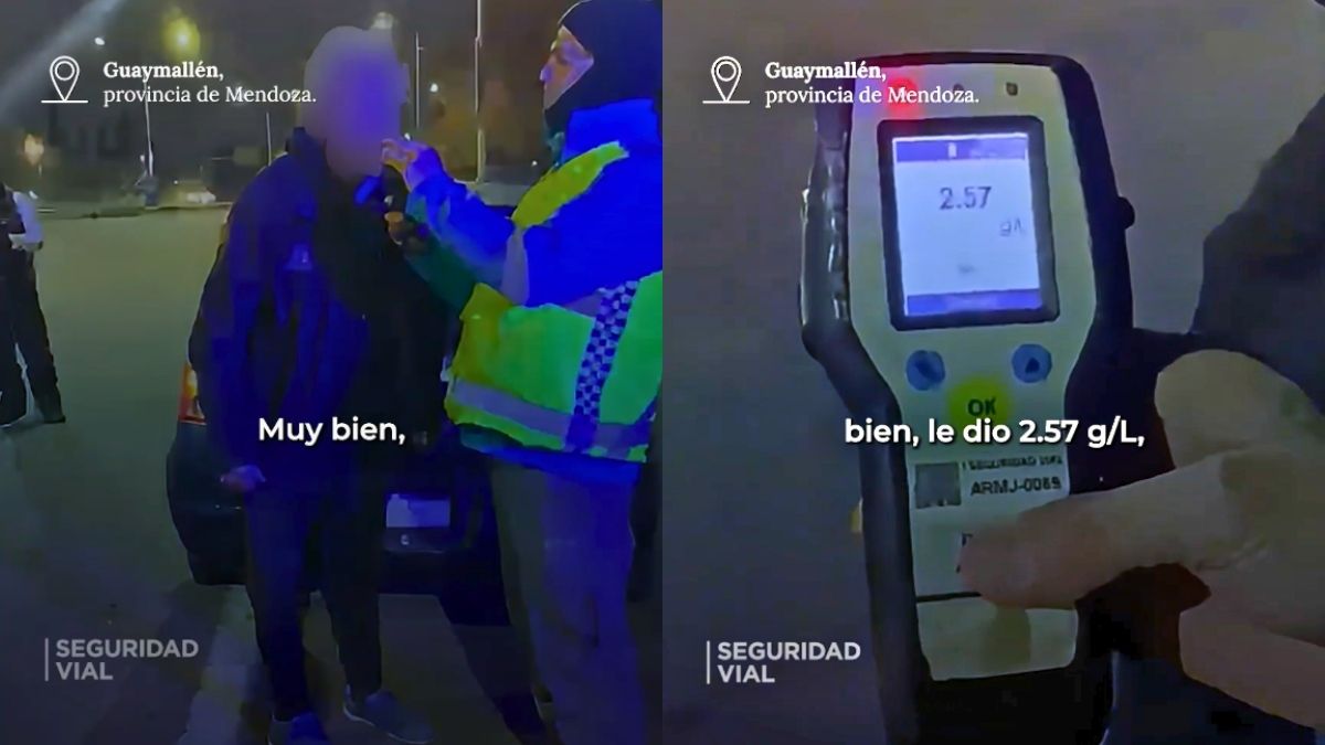 El conductor alcoholizado fue controlado en Guaymallén.