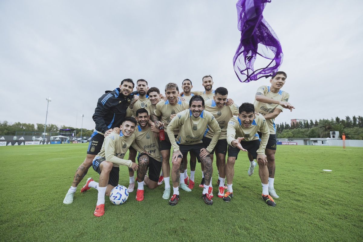 Los futbolistas de la Albiceleste