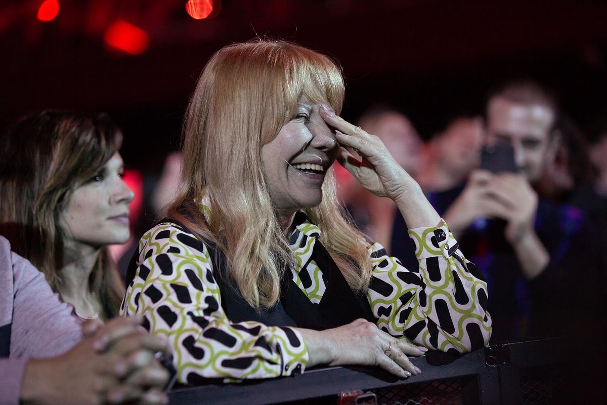 Musa inspiradora. Video: Fito Paéz le dedicó un temón a Cecilia Roth en vivo.