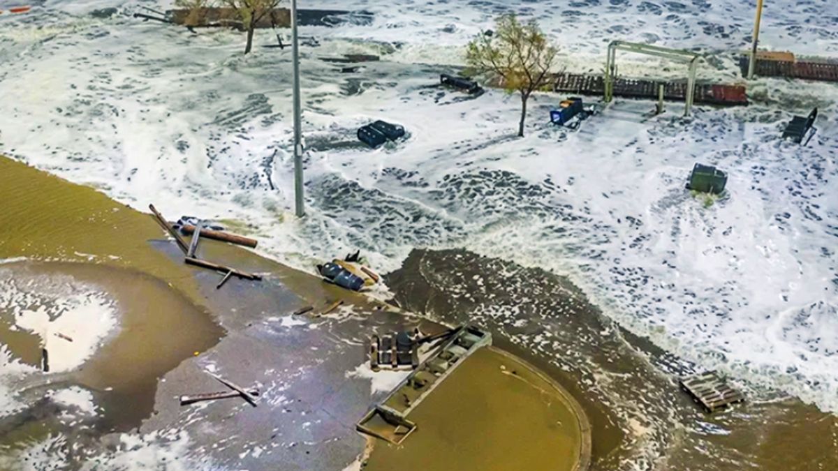 Así se vieron las calles de la Costa Atlántica durante este viernes.