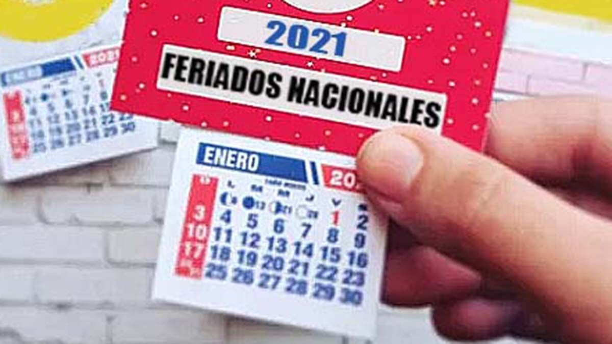 Feriados 2021: Calendario Completo