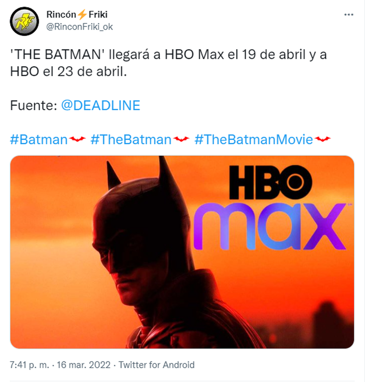 The Batman ya tiene fecha de estreno en HBO Max: ¿cuándo se podrá ver?