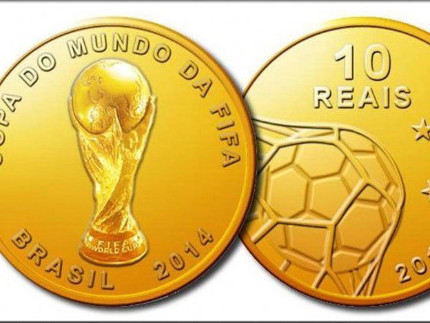 Brasil agota en un día monedas conmemorativas del Mundial