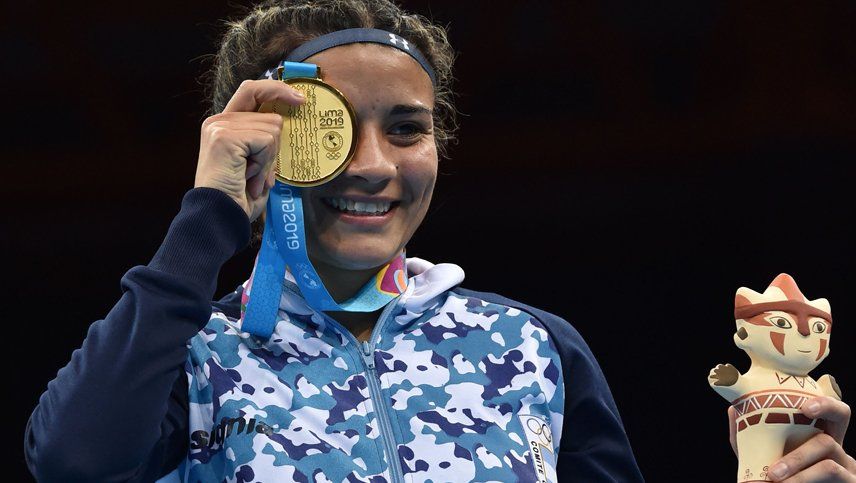 La boxeadora Leonela Sánchez sumó la décima medalla de oro para la Argentina