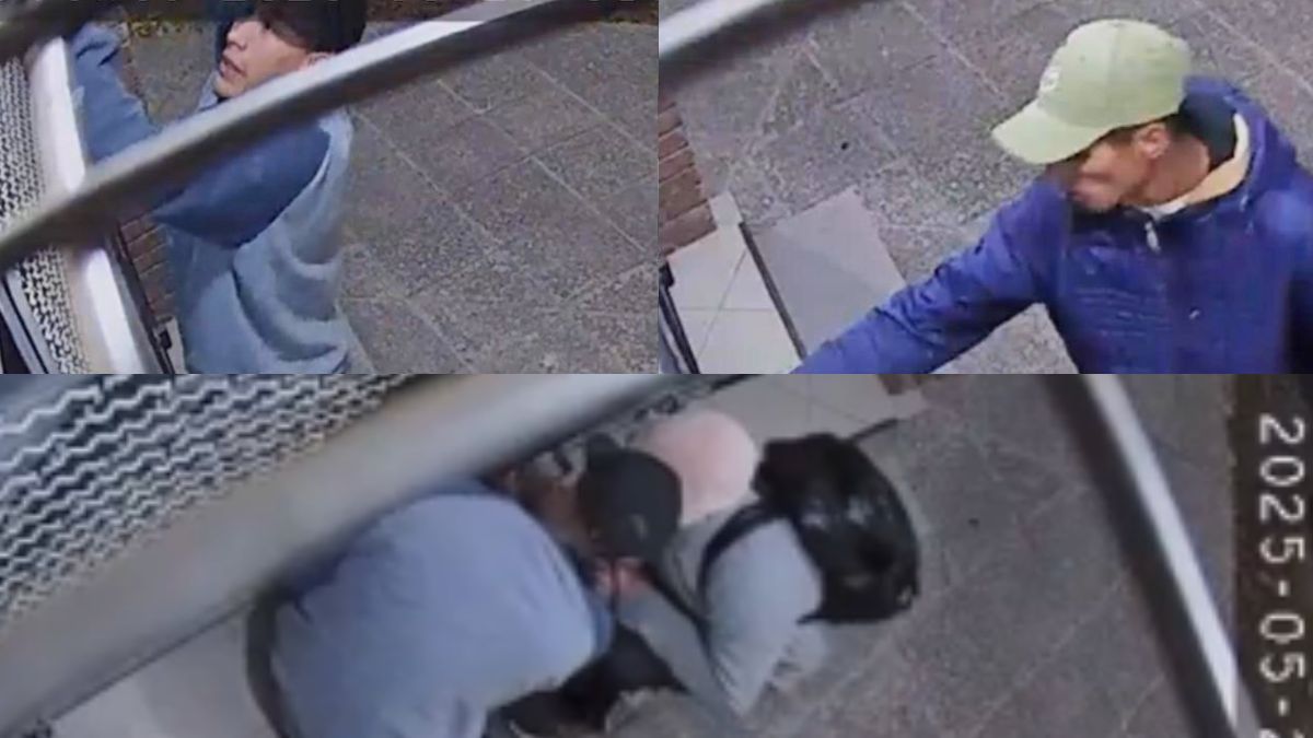 Las caras de los delincuentes quedaron filmadas por distintas cámaras de seguridad. Robaron en un local de ropa de Guaymallén este jueves.