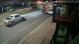 La secuencia quedó registrada en una de las cámaras de seguridad del lugar.&nbsp;