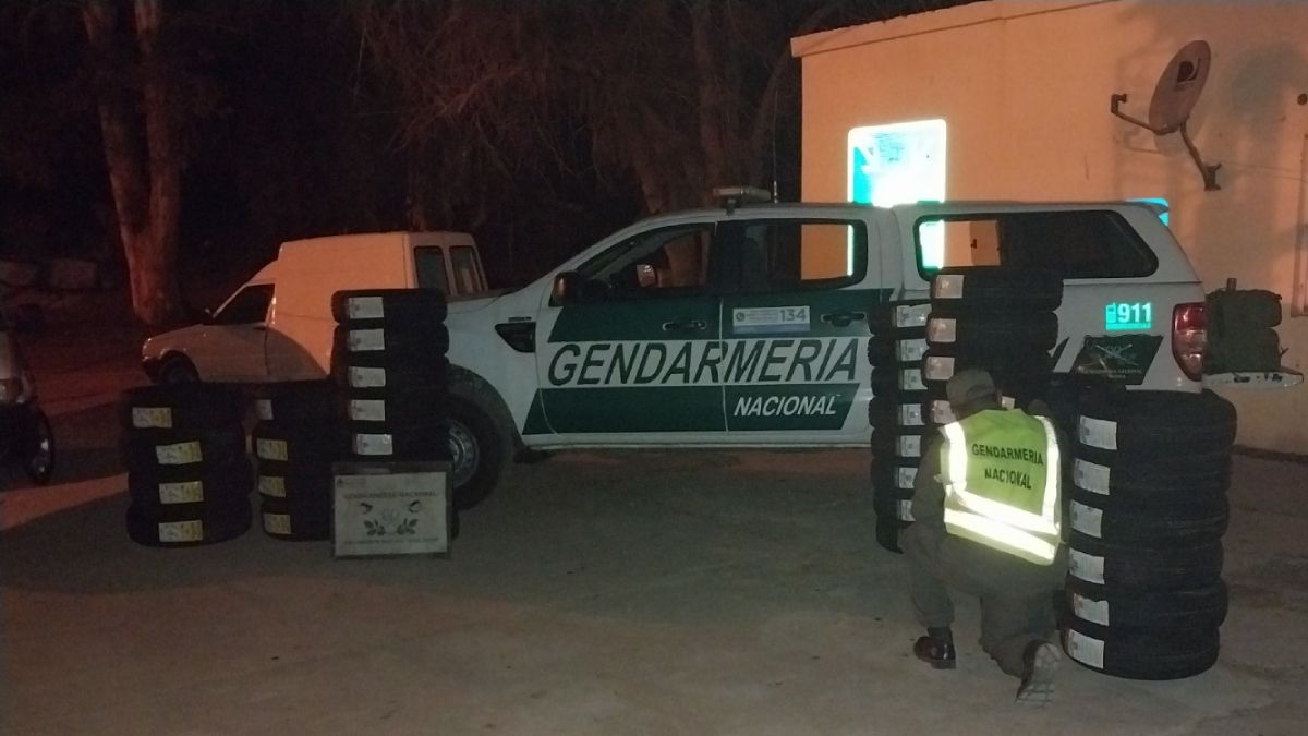 Los dos utilitarios transportaban un total de 44 cuiertas contrabandeadas desde Mendoza hacia San Juan.