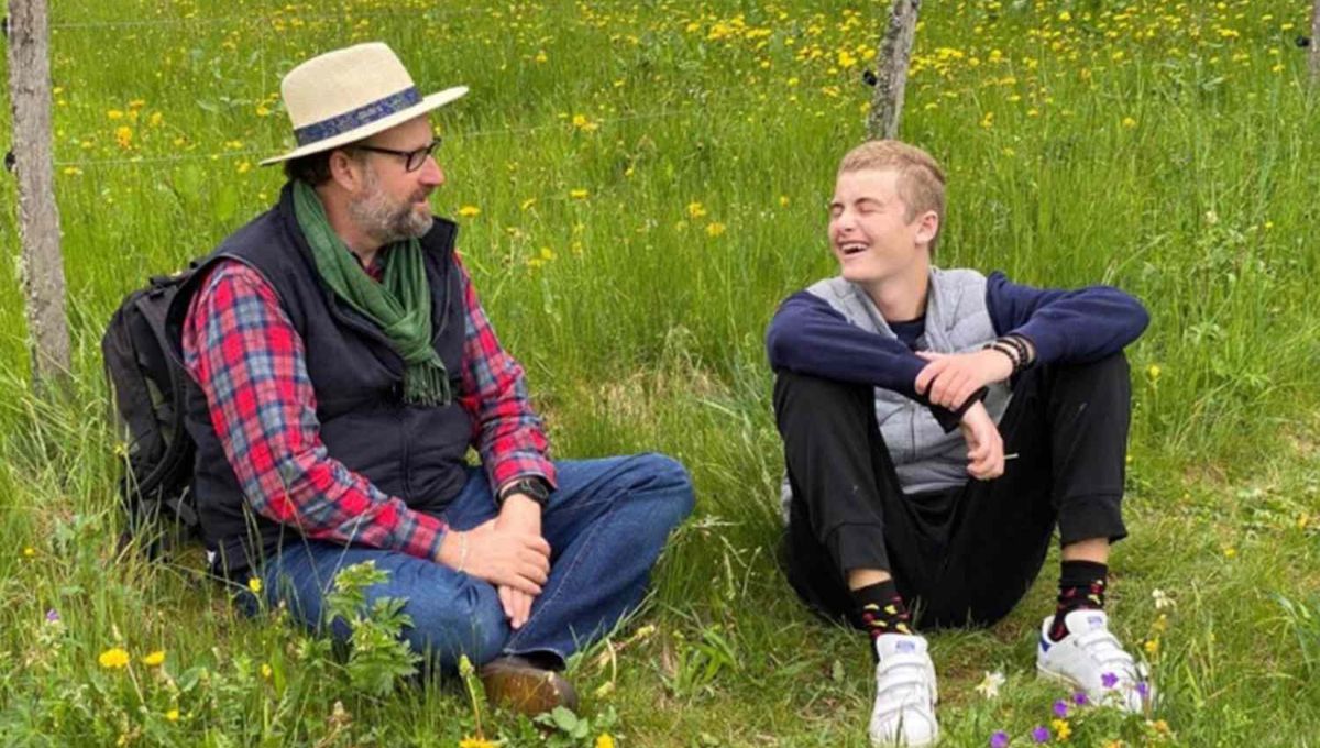 Frederik y su padre. Frederik y su padre. 