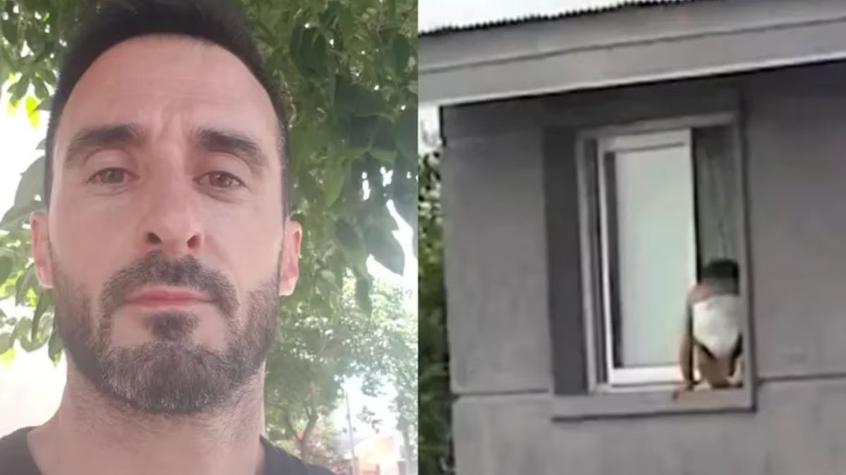 Salvador Escobar, el camionero de 37 años que no dudó en salvar al bebé que caminaba por la cornisa del segundo piso de un edificio de Córdoba