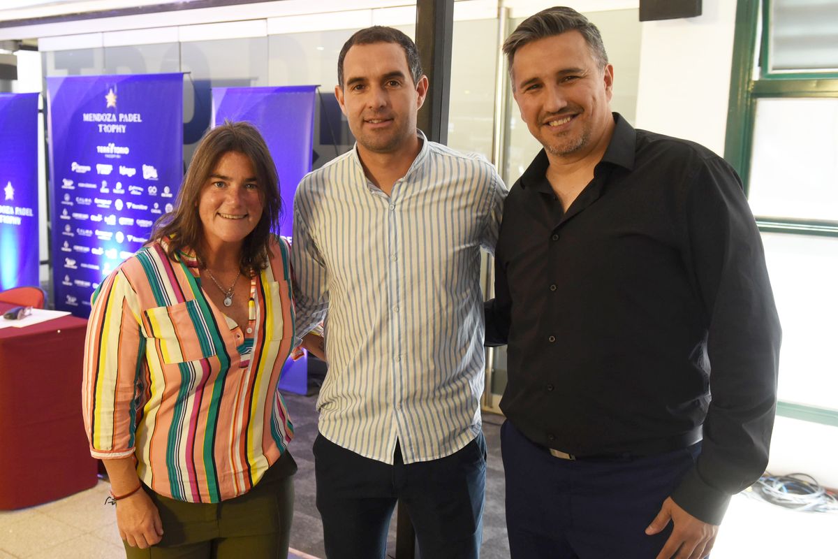 Guido Vacca, impulsor del Mendoza Padel Trophy, junto a Germán Buenanueva y Dany Niella. Guido Vacca, impulsor del Mendoza Padel Trophy, junto a Germán Buenanueva y Dany Niella.