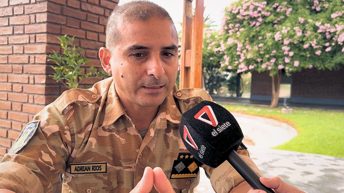El Jefe de la Policía de Seguridad Rural, el comisario Adrián Ríos.