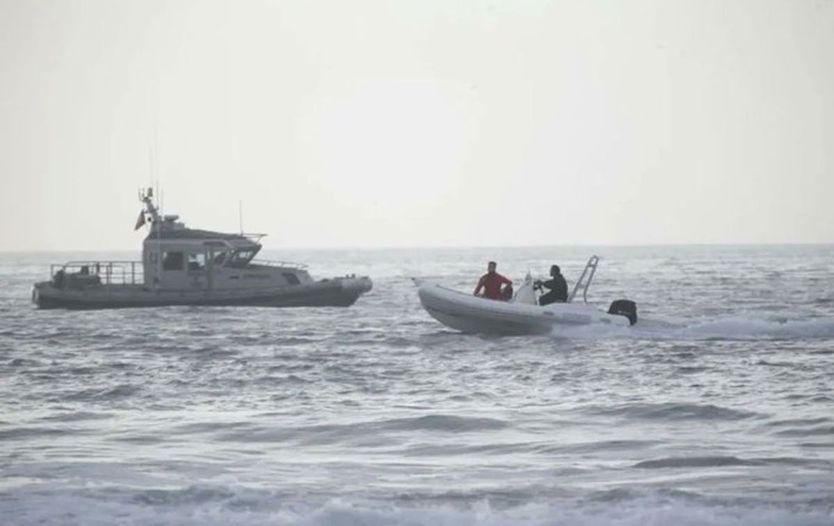 Operativo de b&uacute;squeda del joven en el mar de Chile.&nbsp;