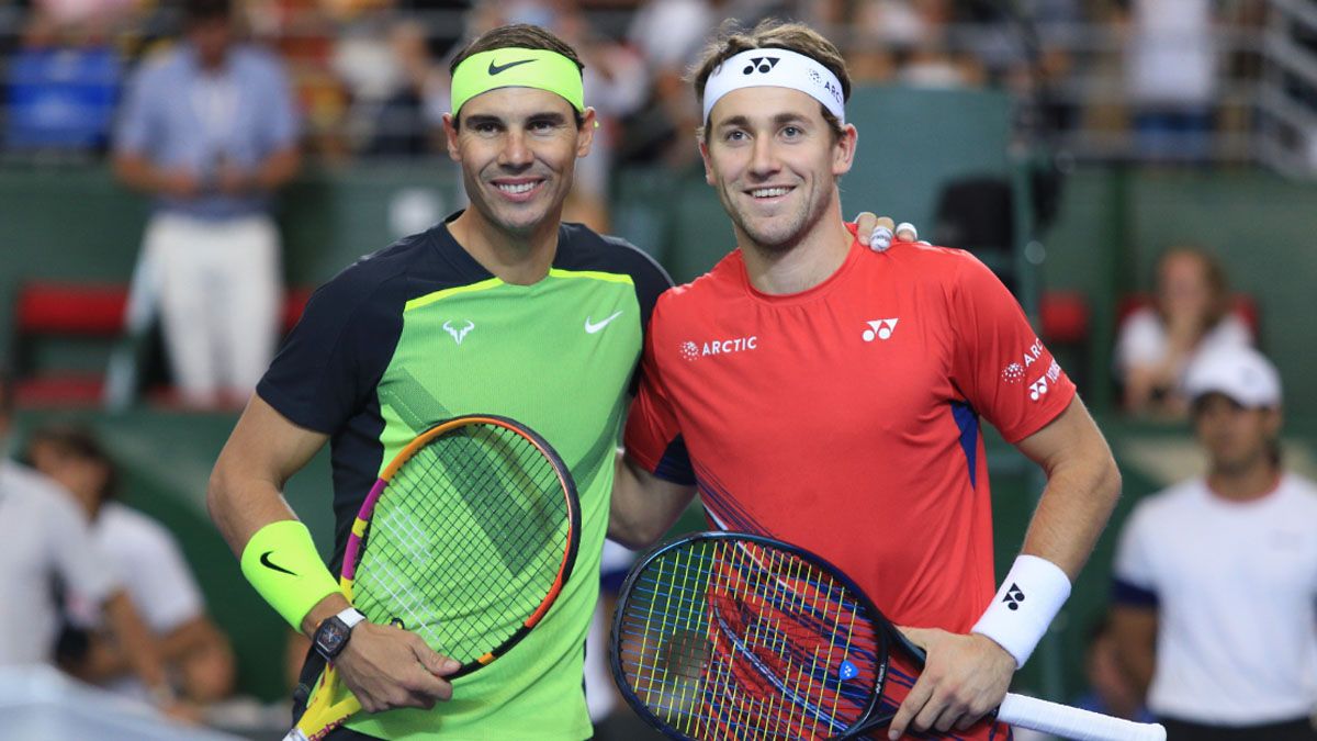 Nadal y Ruud mostraron toda su calidad en el Parque Roca