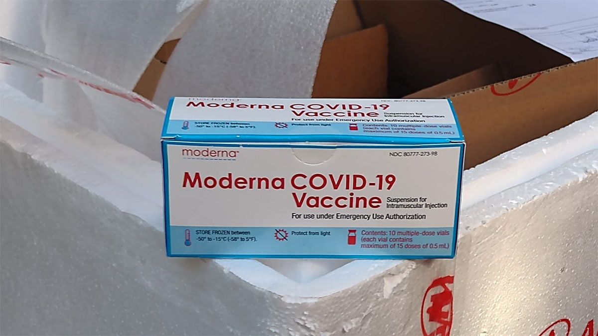 Llegaron 39.480 dosis de Moderna para inocular a menores de entre 12 y 17 años.