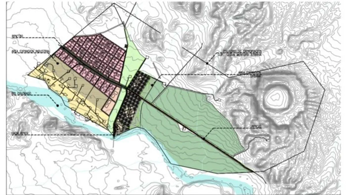La ubicación de Pata Mora, con la disposición que está definida desde el master plan. La ubicación de Pata Mora, con la disposición que está definida desde el master plan.