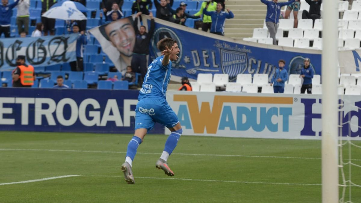 Tomas Badaloni lo gritó con el corazón el gol ante Platense.