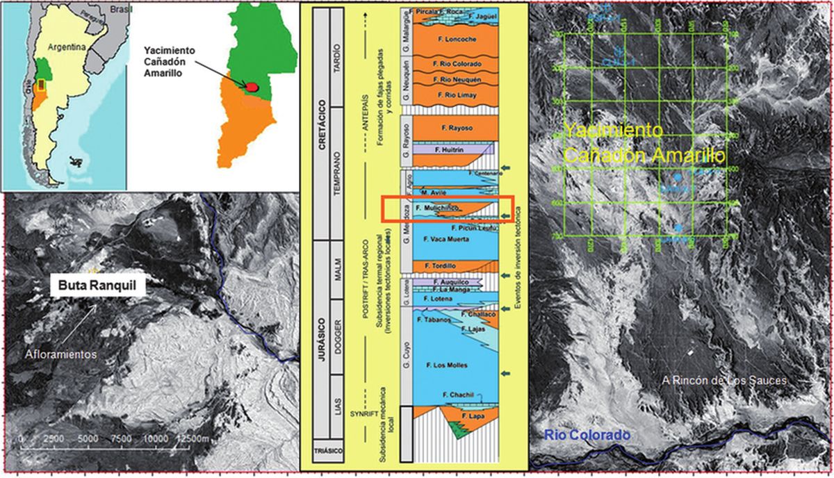 Cañadón Amarillo, el yacimiento que pertenece a la Vaca Muerta mendocina y en el que se explorará petróleo no convencional. Cañadón Amarillo, el yacimiento que pertenece a la Vaca Muerta mendocina y en el que se explorará petróleo no convencional.