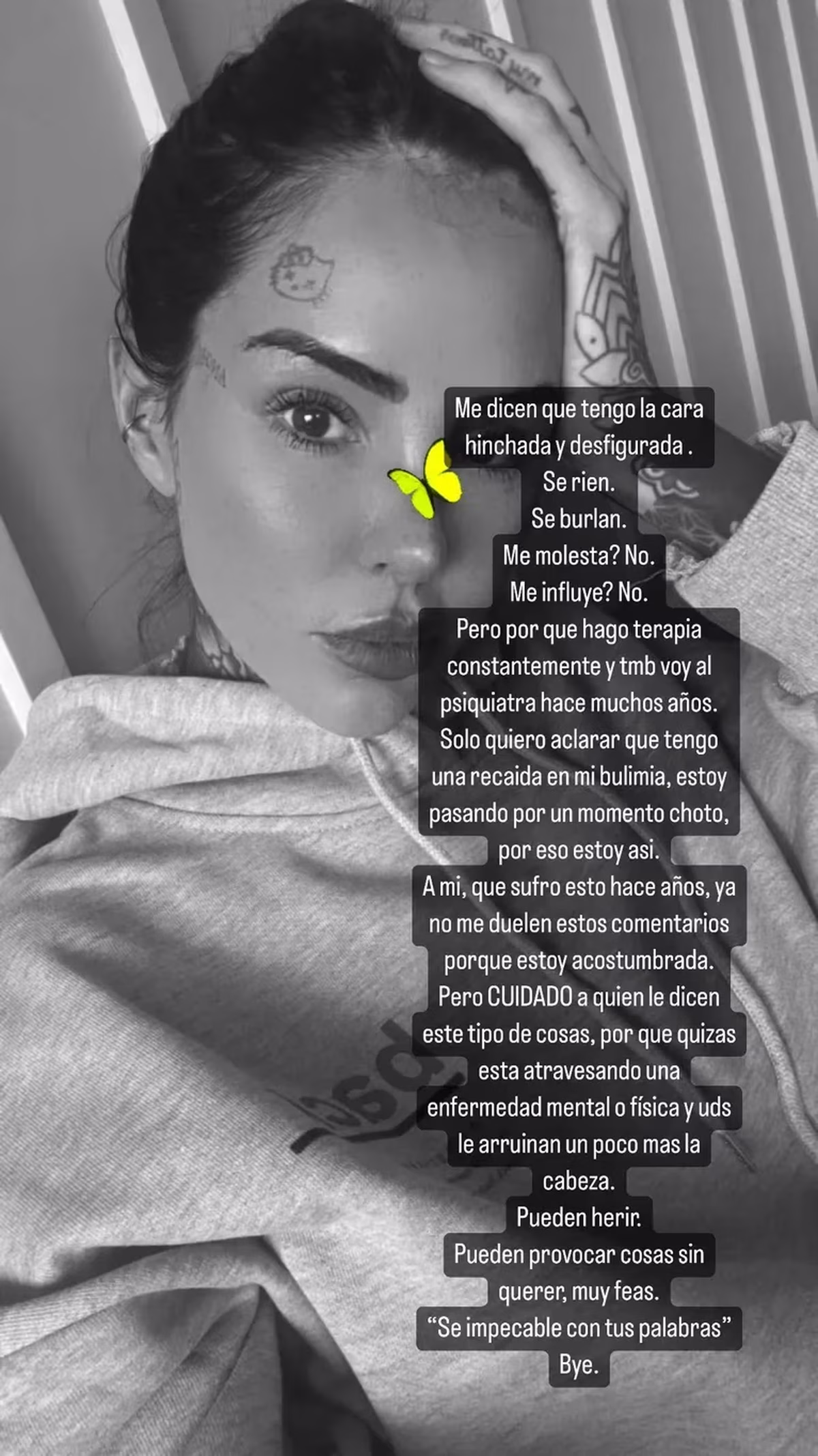 "Recaí en la bulimia": el difícil momento que está atrevesando Cande Tinelli.