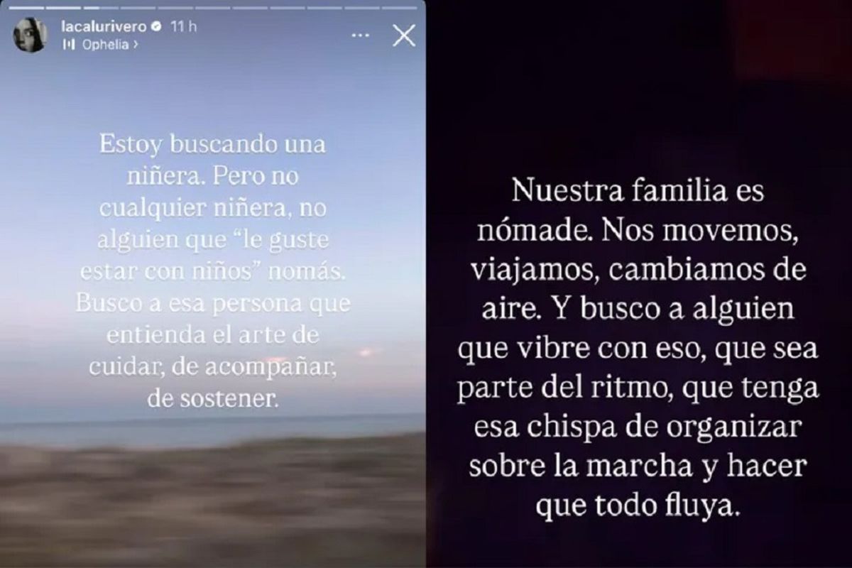 Calu Rivero y "Aíto" de la Rúa tienen dos hijos. Calu Rivero y "Aíto" de la Rúa tienen dos hijos.