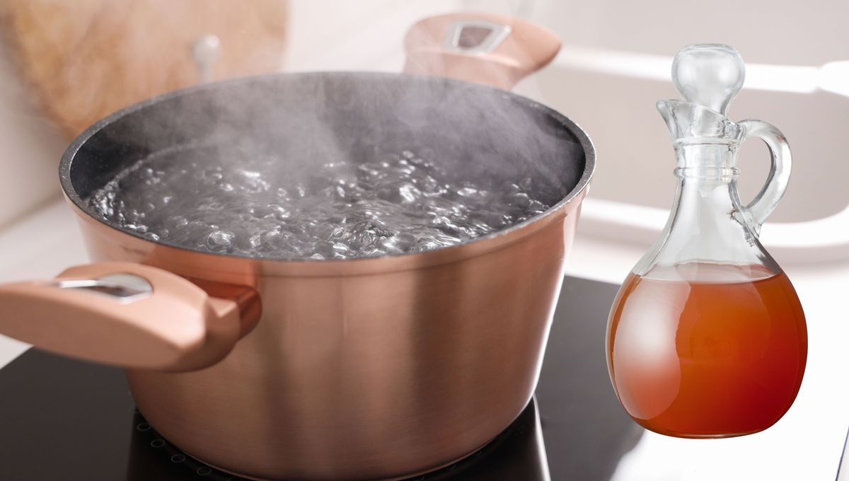 Solo basta con hervir agua y vinagre en una olla para aprovechar todos sus beneficios. Solo basta con hervir agua y vinagre en una olla para aprovechar todos sus beneficios. 