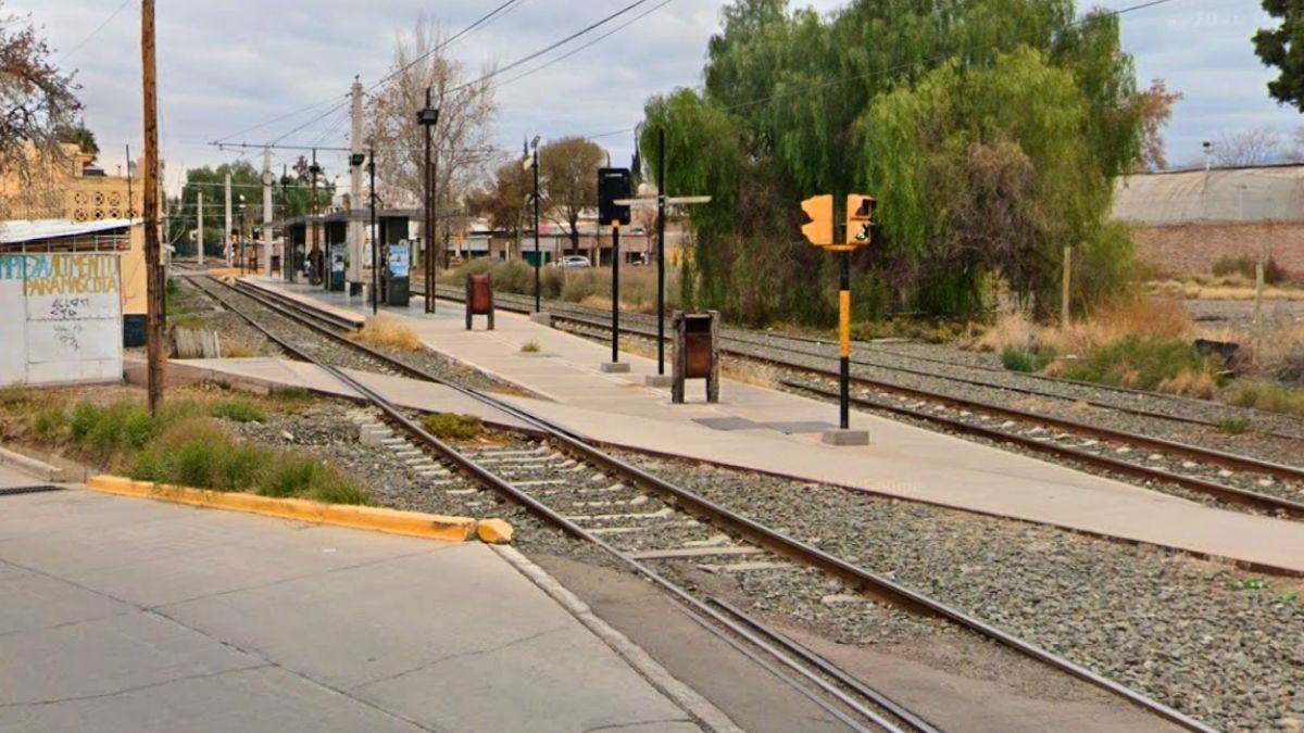 El lugar donde ocurrió el accidente en Las Heras.